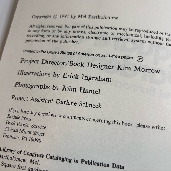 Square Foot Gardening Book by Mel Bartholomew - Picture 6 of 9